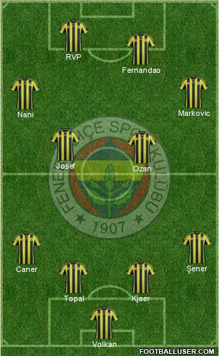 Fenerbahçe SK Formation 2015