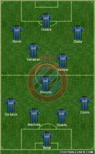 Club Brugge KV Formation 2015