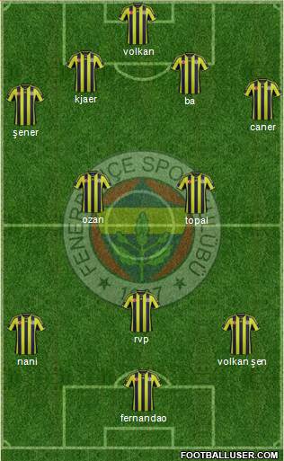Fenerbahçe SK Formation 2015