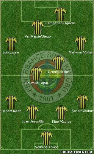 Fenerbahçe SK Formation 2015