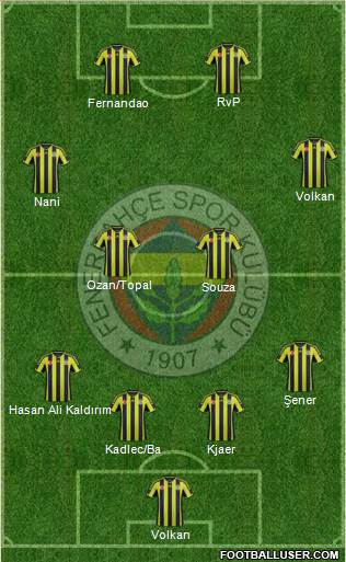 Fenerbahçe SK Formation 2015