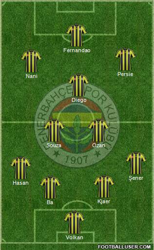 Fenerbahçe SK Formation 2015