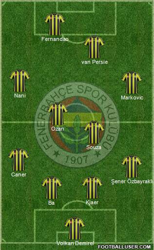 Fenerbahçe SK Formation 2015