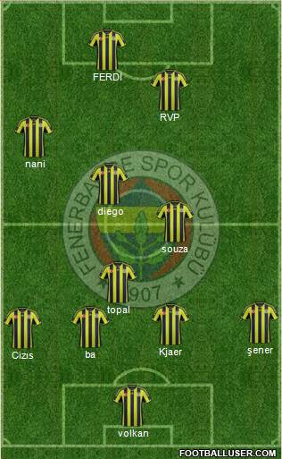 Fenerbahçe SK Formation 2015