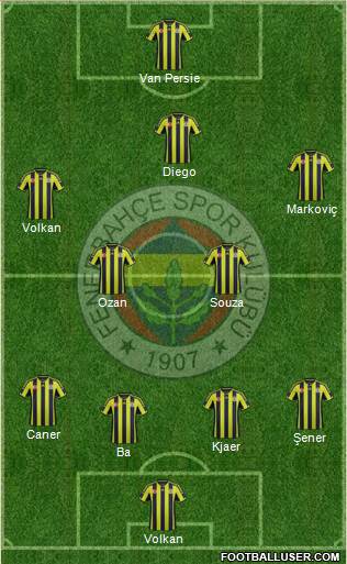 Fenerbahçe SK Formation 2015