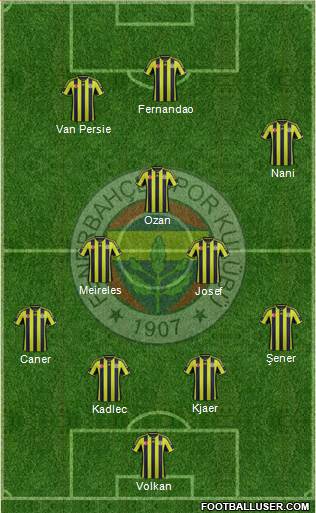 Fenerbahçe SK Formation 2015