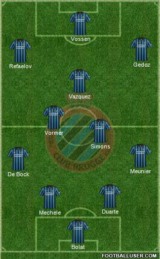Club Brugge KV Formation 2015