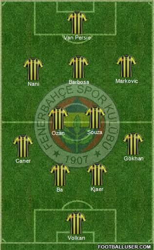 Fenerbahçe SK Formation 2015