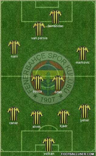 Fenerbahçe SK Formation 2015