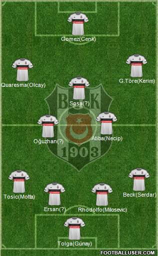Besiktas JK Formation 2015