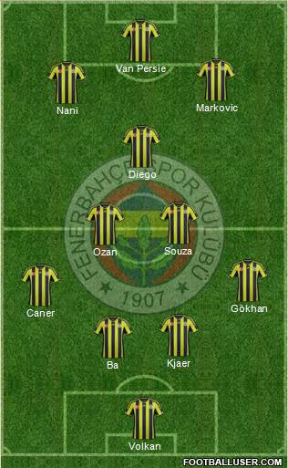 Fenerbahçe SK Formation 2015