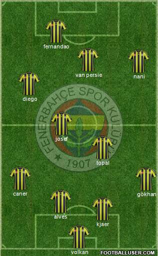 Fenerbahçe SK Formation 2015