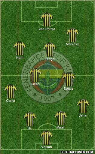 Fenerbahçe SK Formation 2015