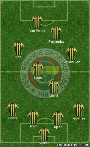 Fenerbahçe SK Formation 2015