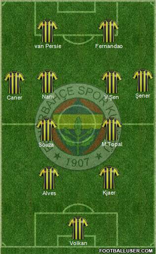 Fenerbahçe SK Formation 2015