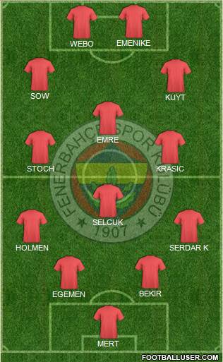 Fenerbahçe SK Formation 2015