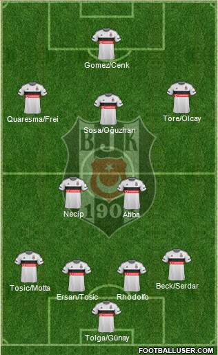 Besiktas JK Formation 2015