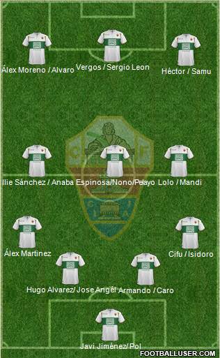 Elche C.F., S.A.D. Formation 2015