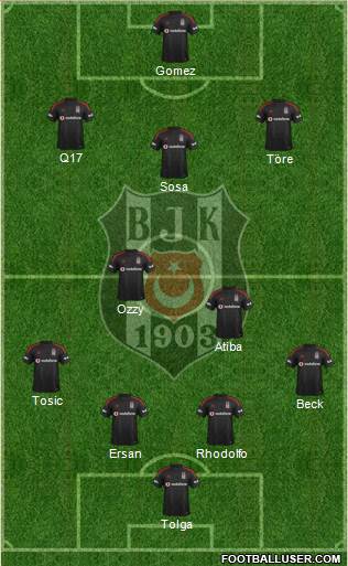 Besiktas JK Formation 2015