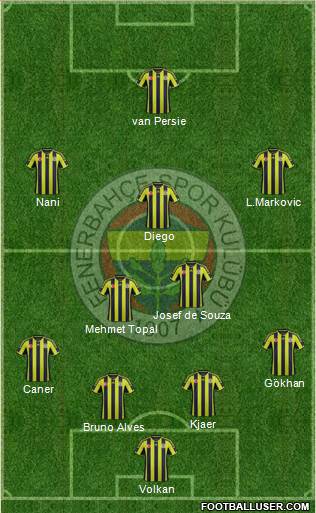 Fenerbahçe SK Formation 2015