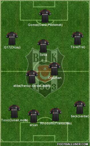 Besiktas JK Formation 2015