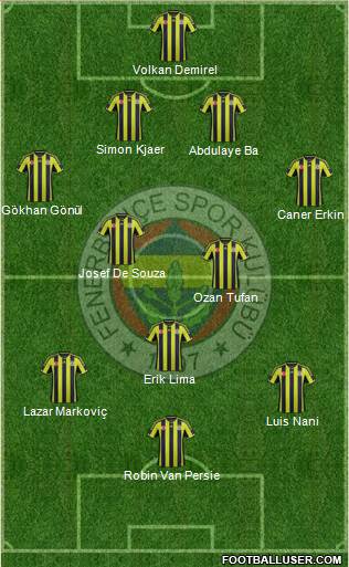 Fenerbahçe SK Formation 2015