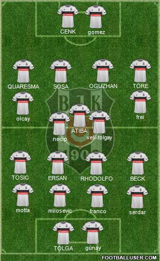 Besiktas JK Formation 2015