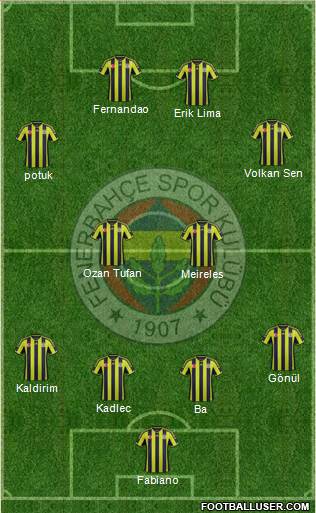 Fenerbahçe SK Formation 2015