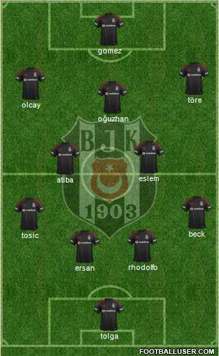 Besiktas JK Formation 2015