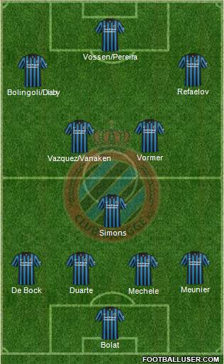Club Brugge KV Formation 2015