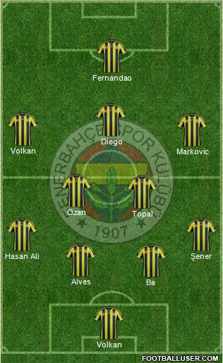 Fenerbahçe SK Formation 2015