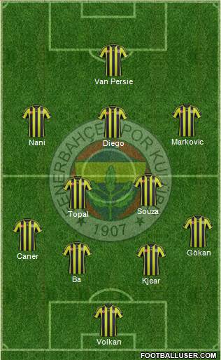 Fenerbahçe SK Formation 2015