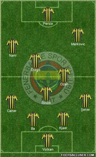 Fenerbahçe SK Formation 2015
