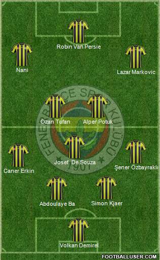 Fenerbahçe SK Formation 2015