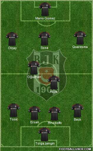 Besiktas JK Formation 2015
