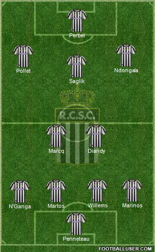 Sporting du Pays de Charleroi 4-2-3-1 football formation