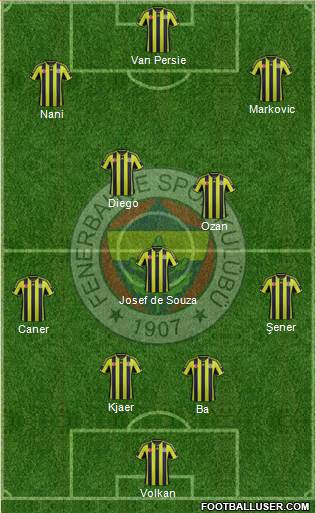 Fenerbahçe SK Formation 2015