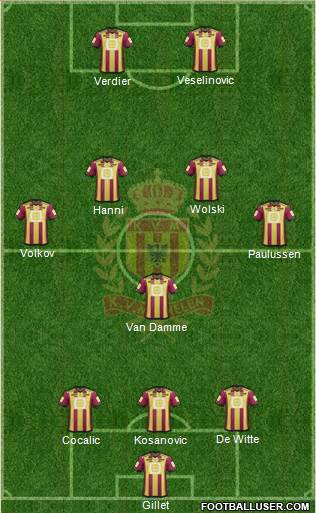 Yellow Red KV Mechelen Formation 2015