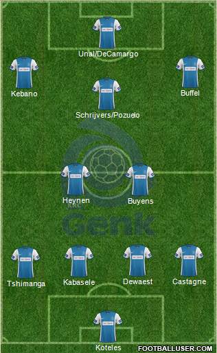 K Racing Club Genk Formation 2015