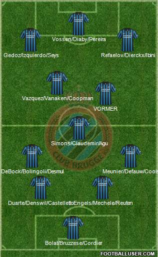 Club Brugge KV Formation 2015