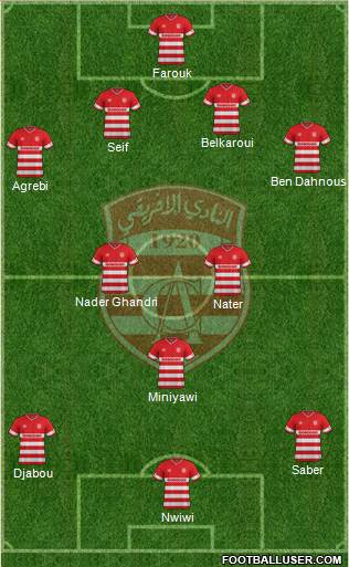 Club Africain Tunis Formation 2015
