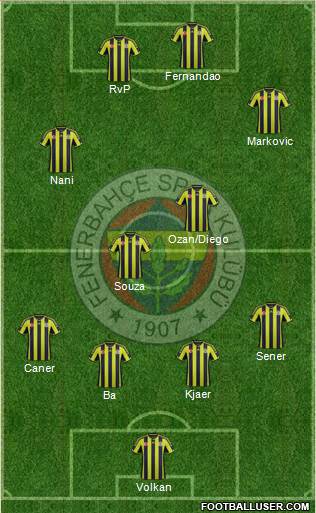 Fenerbahçe SK Formation 2015