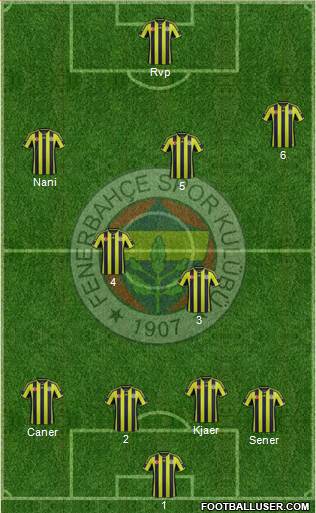Fenerbahçe SK Formation 2015