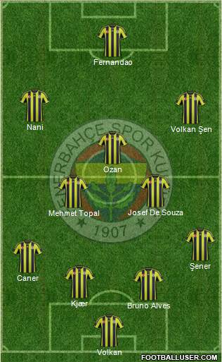 Fenerbahçe SK Formation 2015