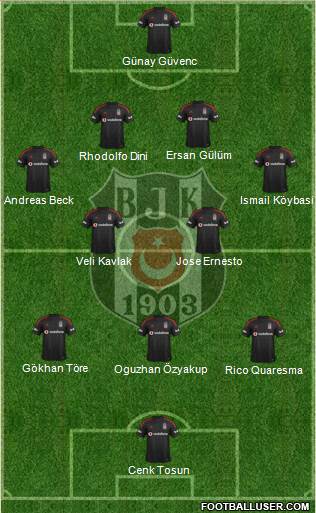 Besiktas JK Formation 2015