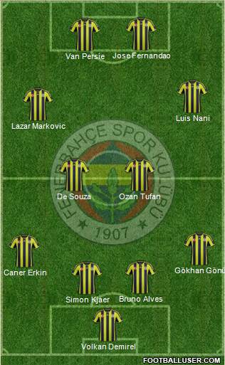 Fenerbahçe SK Formation 2015