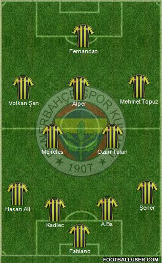 Fenerbahçe SK Formation 2015