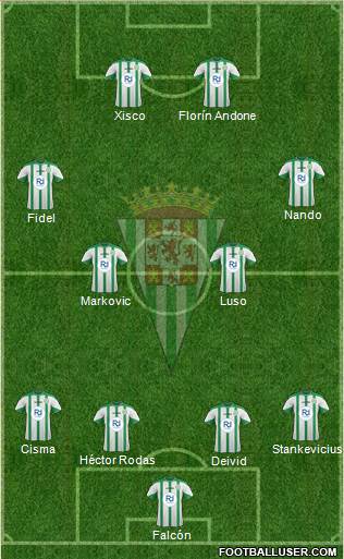 Córdoba C.F., S.A.D. Formation 2015