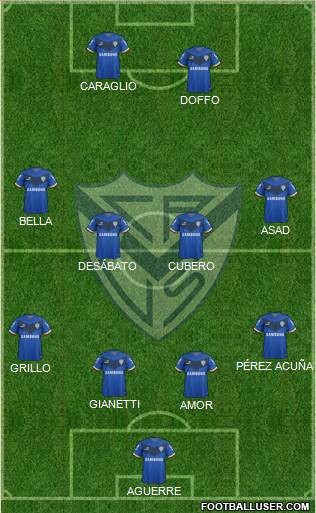 Vélez Sarsfield Formation 2015