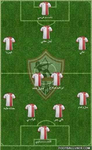 Zamalek Sporting Club Formation 2015